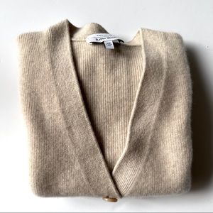 & Other Stories Cropped Cashmere Cardigan in size XS| color oatmeal